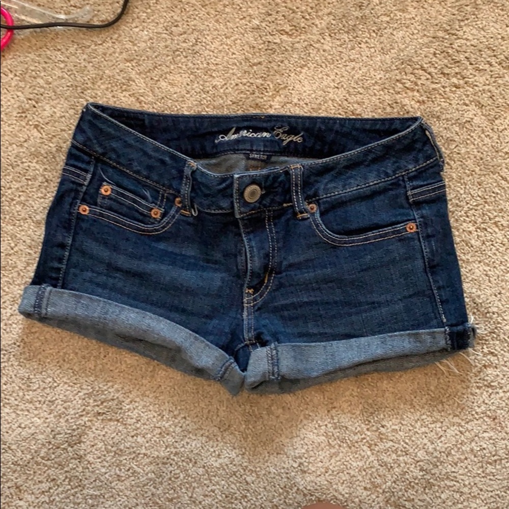 American Eagle stretch jean shorts